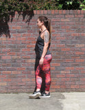 Red Snakeskin Legging