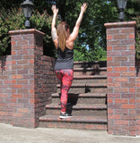 Red Snakeskin Legging