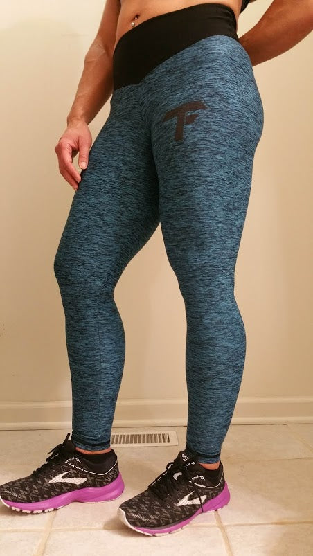 Teal Space Dye Legging